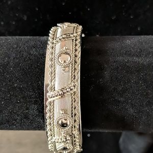 Bollywood style silver bracelet